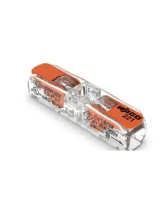 HONNOR SECURITY WAGO 221-2411 vezet&eacute;k &ouml;sszek&ouml;tő, 32A, 450V, 4 mm2, IP20, &aacute;tl&aacute;tsz&oacute;-narancs, &aacute;ltal&aacute;nos ig&eacute;nybev&eacute;telre 60db/doboz