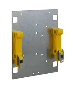 PULSAR DIN1 DIN s&iacute;nre szerelhető tart&oacute;konzol t&aacute;pegys&eacute;gekhez &eacute;s transzform&aacute;torokhoz, ac&eacute;l, sz&uuml;rke