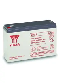 YUASA NP 12-6 Ipari VRLA Akkumul&aacute;tor 6 V 3 Ah Z&aacute;rt Gondoz&aacute;smentes 5 &eacute;v &eacute;lettartam Professzion&aacute;lis kivitel