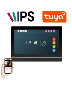 MORNINGTECH SOLLEYSEC MT-92710T1-2K – 7" Design Wi-Fi Beltéri Monitor (2.5D Üveg, 2-Vezetékes) Tuya alkalmazással