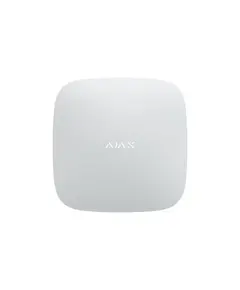 AJAX SYSTEMS Ajax Hub vezetéknélküli riasztóközpont (HUB) beépített LAN és GSM / GPRS kommunikátorral, 100 vezetéknélküli eszköz, 9 partíció, 10 IP kamera és 50 felhasználó kezelése. Beépített akkumulátor, fehér