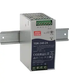 PULSAR TDR-240-24 24V 240W 10A DIN s&iacute;nre szerelhető t&aacute;pegys&eacute;g IP20 f&eacute;mh&aacute;zas