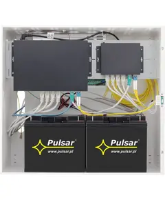 PULSAR SWB-300 pufferelt t&aacute;pegys&eacute;g PoE switchhez 54VDC 4x17Ah 300W IP20 fali kivitel