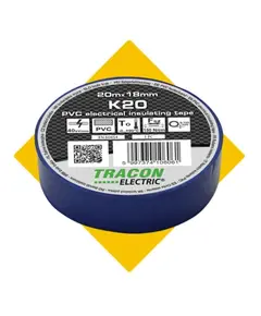 TRACON Tracon szigetelőszalag k&eacute;k 20x18mm K20 szigetelő szalag 20 m