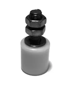 TIGERMAT s65640 Felsővezető műanyag görgő H 40 mm,  44 mm fehér általános igénybevételre