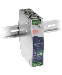 PULSAR WDR-60-12 12V 60W 5A DIN s&iacute;nre szerelhető IP20 t&aacute;pegys&eacute;g f&eacute;mh&aacute;zas
