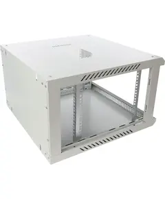 PULSAR 6U 19” RACK szekrény falra szerelhető 600x600 mm IP20 szürke acél professzionális kivitel