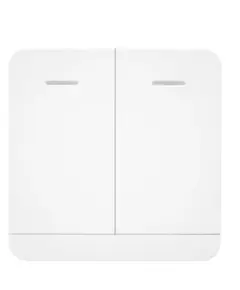 TIGERMAT TM-YET-2166-2 &ndash; Vezet&eacute;k N&eacute;lk&uuml;li 433,92 MHz-es Fali Kapcsol&oacute; &eacute;s T&aacute;vir&aacute;ny&iacute;t&oacute; (2 gombos), fix saj&aacute;t gener&aacute;lt k&oacute;dos