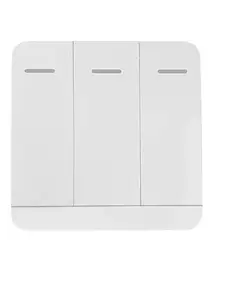 TIGERMAT TM-YET-2166-3 &ndash; Vezet&eacute;k N&eacute;lk&uuml;li 433,92 MHz-es Fali Kapcsol&oacute; &eacute;s T&aacute;vir&aacute;ny&iacute;t&oacute; (3 gombos), fix saj&aacute;t gener&aacute;lt k&oacute;dos