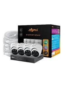 MYERS-8CH IP KIT 5MP 4xTurret &ndash; Intelligens 5 Megapixeles IP Kamera Rendszer (PoE), 8 csatorn&aacute;s NVR - 4 IP kamer&aacute;val