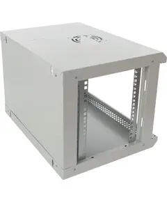 PULSAR 6U 19” RACK szekrény, falra szerelhető, szerelésre kész, szürke, 540x400 mm, IP20, acélház