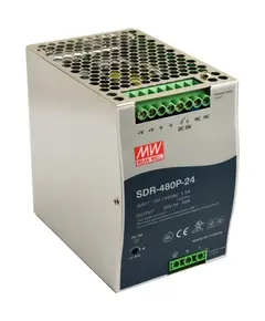 PULSAR SDR-480P-24 24V 480W 20A DIN sínre szerelhető tápegység IP20 fémházas