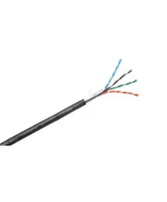 HONNOR SECURITY &ndash; BELDEN 1633PE Cat5e F/UTP k&uuml;lt&eacute;ri r&eacute;zk&aacute;bel, fekete, 500 m&eacute;ter