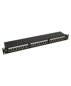 PULSAR patch panel rack szekrényhez, 24 port/FTP/Cat5e