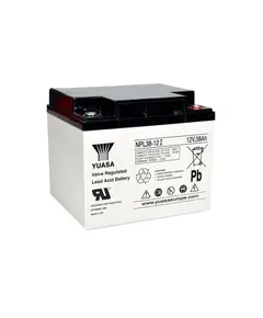 YUASA Ipari VRLA akkumul&aacute;tor, 12 V, 38 Ah, z&aacute;rt, gondoz&aacute;smentes, 12 &eacute;v &eacute;lettartam
