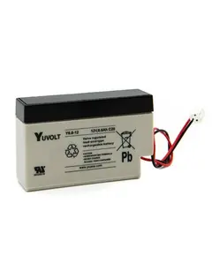 YUASA Ipari VRLA akkumul&aacute;tor, 12 V, 0,8 Ah, z&aacute;rt, gondoz&aacute;smentes, 5 &eacute;v &eacute;lettartam