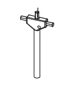 FAAC Alkatrész, kioldókulcs, forgalomgátló oszlophoz. Olasz