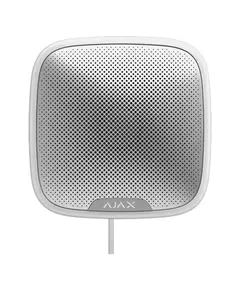 AJAX SYSTEMS Ajax StreetSiren Fibra vezetékes kültéri riasztó, fehér színű