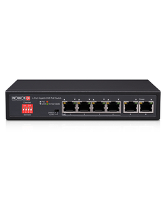 PROVISION-ISR PoE switch, full gigabites, 4 + 2-portos, 72W