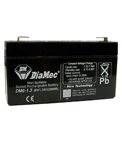 DIAMEC AGM akkumulátor, 6V / 1,3Ah, zárt, gondozásmentes