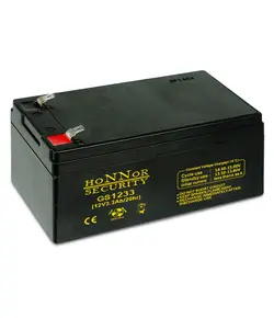 HONNOR SECURITY AGM akkumulátor, 12V / 3,3Ah, zárt, gondozásmentes