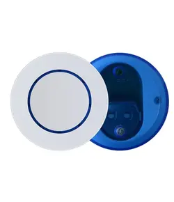 TIGERMAT Távirányító gomb, egy csatornás,  fix kódos, 50-100 méter hatótávolság, kék LED világítás, fehér színű