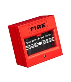 HONNOR SECURITY Vészhelyzeti ajtónyitó gomb, betörhető üveg, tűzálló, NO\NC\COM kimenet, piros színű