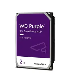 WESTERNDIGITAL Western Digital Purple HDD, 2TB, 5400RPM, SATA-600 64MB,  folyamatos üzemű 24/7 rögzítés