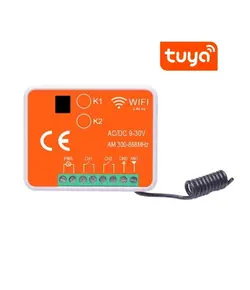 TIGERMAT TM-YET402WTR-MF univerzális vevő RX Multi Wifi 2 csatornával 433-868 MHz, Tuya alkalmazással is működtethető