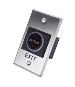 HONNOR SECURITY HS-K2A Érintésmentes infravörös ajtónyitó gomb "No Touch" és "EXIT" felirattal, NO/NC/COM  115x70x25mm