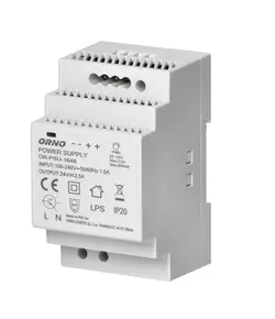 ORNO OR-PSU-1648 DIN sínre szerelhető tápegység 24VDC, 2.5A, 60W, 3 modul szélesség