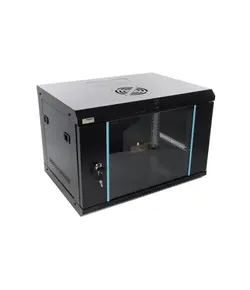PULSAR RWA654-B 6U / 19” RACK szekrény, falra szerelhető, összeszerelésre kész, fekete, 540x401x400mm