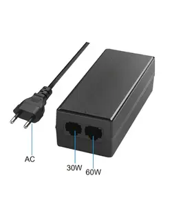 GENATA GNT-53011 dupla portos Gigabit PoE injektor PoE kimeneti teljesítmény: DC 52 V/max. 60 watt