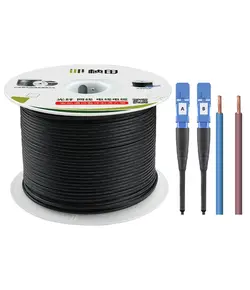 GENATA GNT-5605 Kétszálas, egymódusú hibrid (optikai + táp) szerelt kültéri 4 magos üvegszál kábel 50m