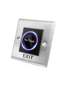 HONNOR SECURITY Érintésmentes, közelítés érzékeléses érzékelő kilépő gomb négyzet alakú süllyesztett