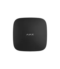 AJAX SYSTEMS Ajax Hub 2 vezeték nélküli riasztóközpont (HUB) beépített LAN és GSM / GPRS kommunikátorral, 100 vezetéknélküli eszköz, 9 partíció, 10 IP kamera és 50 felhasználó kezelése, beépített akkumulátor, MotionCam fogadása, fekete