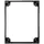PULSAR Plinth 100mm padlón álló szekrényhez 800×1000mm acél fekete IP20