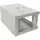 PULSAR 4U 19” RACK szekrény falra szerelhető 540x400 mm szürke IP20 szerelőkészlet