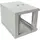 PULSAR 6U 19” RACK szekrény, falra szerelhető, szerelésre kész, szürke, 540x400 mm, IP20, acélház