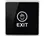 HONNOR SECURITY HS-K9B érintésmentes, közelítésérzékelős kiengedőgomb EXIT felirattal 86x86x21 mm