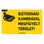 HONNOR SECURITY Biztonsági kamerával megfigyelt terület! matrica (belülről ragasztható) 250x160 mm