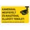 HONNOR SECURITY Kamerával megfigyelt és riasztóval ellátott terület! matrica (belülről ragasztható) 250x160 mm