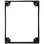 PULSAR Plinth 100mm padlón álló szekrényhez 800×1000mm acél fekete IP20