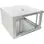 PULSAR 6U 19” RACK szekrény falra szerelhető 600x600 mm IP20 szürke acél professzionális kivitel