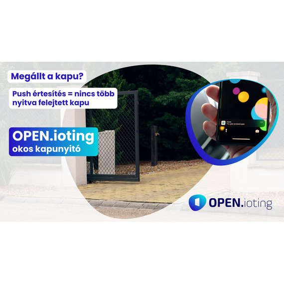 Értesítés nyitva maradt kapuról borítókép