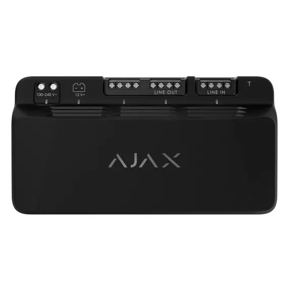 AJAX SYSTEMS Ajax LineSupply (45W) Fibra modul kiegészítő tápegységhez, fekete