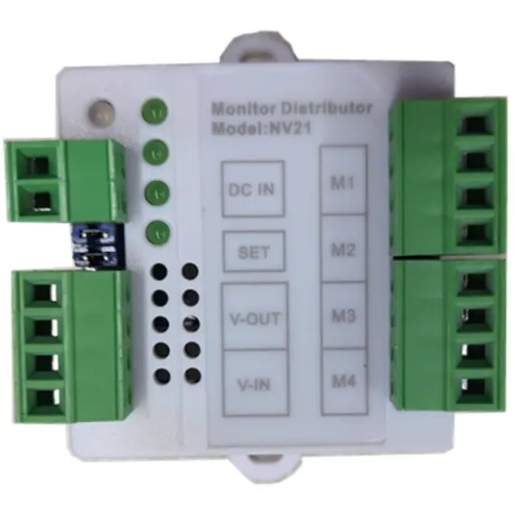 HONNOR SECURITY NV21, 2 vezetékes videó kaputelefon monitor elosztó, a busz hosszának meghosszabbításához