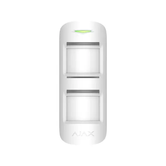 AJAX SYSTEMS MotionProtect Outdoor vezeték nélküli kültéri Dual PIR mozgásérzékelő 15 m hatótáv, kisállat védelemmel, fehér