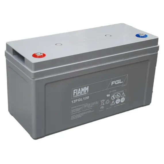 FIAMM 12FGL120, FIAMM prémium akkumulátor, 12V/120Ah, 37 kg, h: 407 sz: 173 m: 220mm