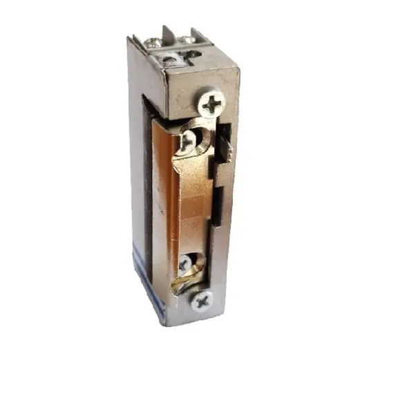 JIS Elektromos zár, ellenoldal, zárfogadó. Kiakasztható belső memóriás, keskeny, 12/24V AC/DC, 12V/0,6A - 24 V/1,1A, normál, átfordítható